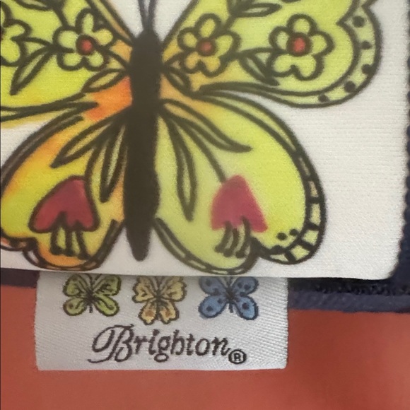 Brighton Multicolor Garden Wings Butterfly Crossbody Water Bottle Cell Phone Bag - Picture 3 of 5